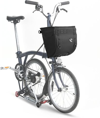 Rhinowalk Folding Bike Front Basket Bag for Brompton & Dahon, Quick Release Frame Support, 17L / 24L Large Capacity Bicycle Basket with Laptop Pocket, Front Pet Carrier Bag in Saudi Arabia