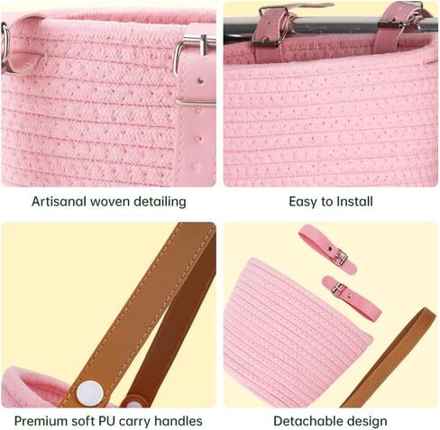 Kids Front Bike Basket with Removable Handle - Easy No-Tools Installation for Bicycle, Scooter, Tricycle & Balance Bike Gift for Girls and Boys Ages 3-13 in Saudi Arabia