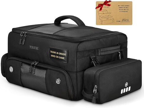 YOREPEK Golf Trunk Organizer with Removable Insulated Pouch BLACK & BLACK WHITE in Saudi Arabia