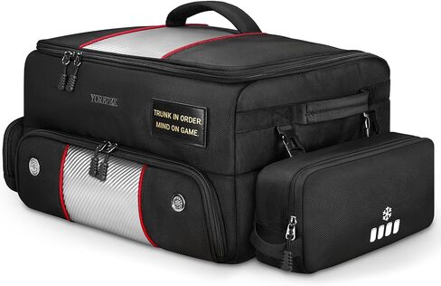 YOREPEK Golf Trunk Organizer with Removable Insulated Pouch BLACK & BLACK WHITE in Saudi Arabia