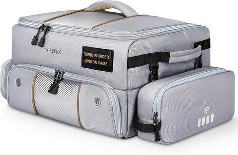YOREPEK Golf Trunk Organizer with Removable Insulated Pouch BLACK & GRAY in Saudi Arabia