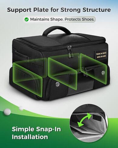 YOREPEK Golf Trunk Organizer with Removable Insulated Pouch BLACK & GRAY in Saudi Arabia