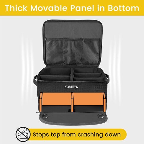 YOREPEK Large 2 Layer Golf Trunk Organizer Golf Glove Holder Black in Saudi Arabia