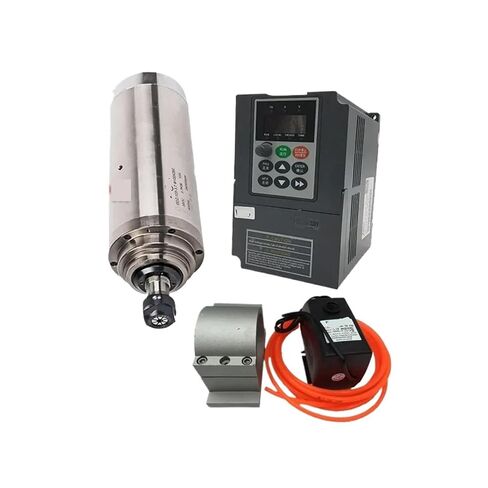 380 فولت 3.7Kw 3700 واط 100 مللي متر المغزل المحرك ER20 + 4kw العاكس VFD + 75 واط عدة ضخ المياه 24000 دورة في الدقيقة in Saudi Arabia