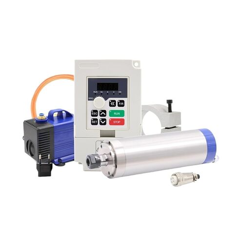 110v 220v 1.5kw ER16 Water Cooled Spindle 65mm 4 Pieces Bearing, Inverter, Water Pump and Bracket(220V) in Saudi Arabia