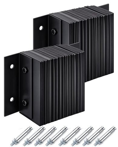 قطعتان من مصدات مطاطية مغلفة للشاحنة، مصدات منصة التحميل مجهزة بمرساة إسفينية مطلية بالزنك على شكل حرف D من أجل وسائد التوسيد المطاطية في أرصفة تحميل الشاحنات (14 بوصة × 10 بوصة × 4.5 بوصة) in Kuwait