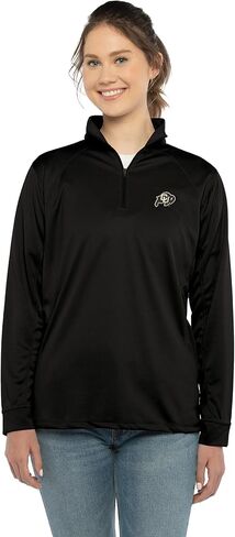 Women's Collegiate Micro Mesh Performance Team Color 1/4 Zip Pullover, Ohio State Buckeyes, Gray, XX-Large in Kuwait