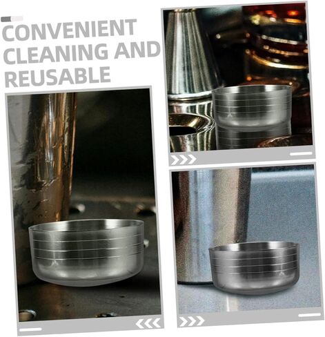 Zerodeko 2pcs Stainless Steel Shaker Lid Reusable Cup Lids Cocktail Shaker Covers for Bartending in Saudi Arabia