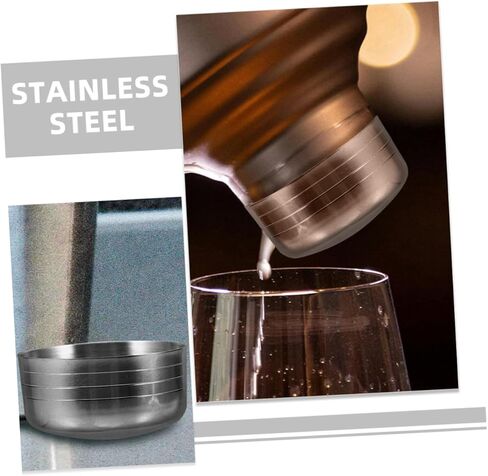 Zerodeko 2pcs Stainless Steel Shaker Lid Reusable Cup Lids Cocktail Shaker Covers for Bartending in Saudi Arabia