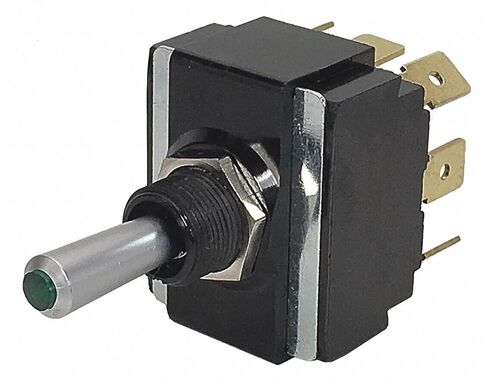 Toggle Switch, Number of Connections: 8, Switch Function: On/Off/On, 20A @ 12V AC Contact Rating in Kuwait