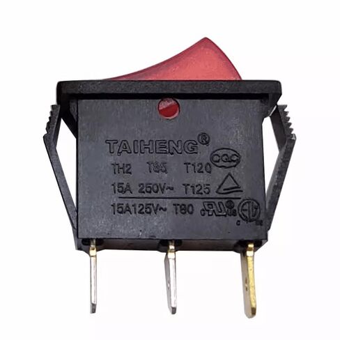 1 قطعة صالح لل TAIHENG TH2 T85 T120 الأحمر مصباح الروك التبديل 3 دبابيس 2 مواقف 15A 125/250 فولت in Kuwait