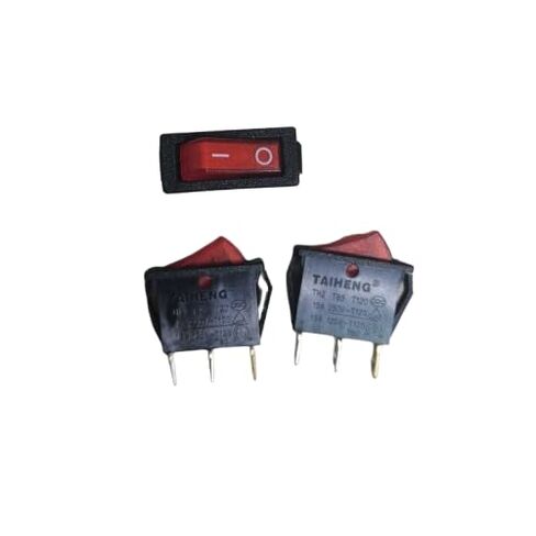 1 قطعة صالح لل TAIHENG TH2 T85 T120 الأحمر مصباح الروك التبديل 3 دبابيس 2 مواقف 15A 125/250 فولت in Kuwait