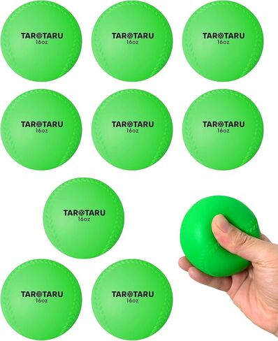Tarutaru Weighted Balls for Baseball & Softball [9 Pack, 16 oz] Practice Heavy Ball for Hitting, Batting & Pitching Training, Improve Power and Mechanics, 2.85inch in Saudi Arabia