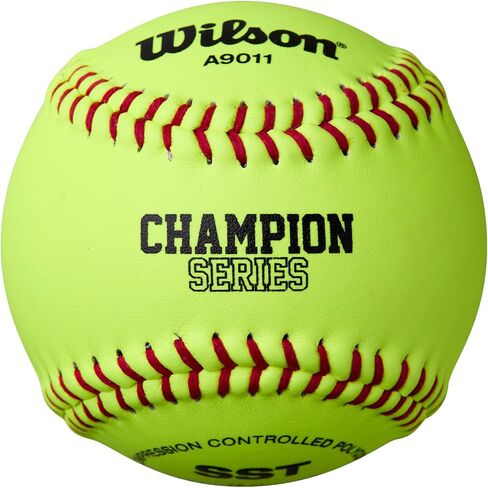 WILSON 9011 Optic Leather Softballs - No NFHS Logo, 1 Dozen in Saudi Arabia