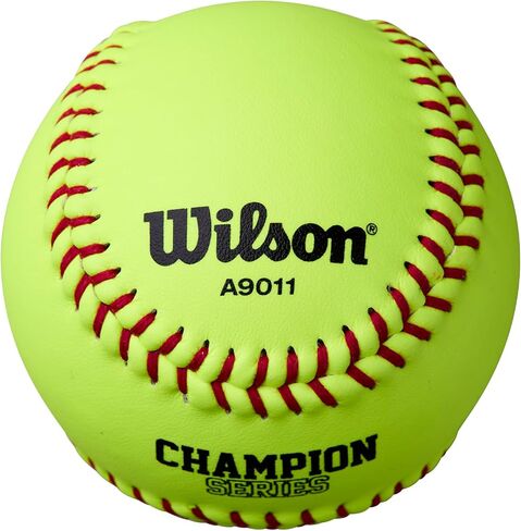 WILSON 9011 Optic Leather Softballs - No NFHS Logo, 1 Dozen in Saudi Arabia