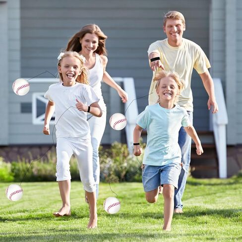 16 قطعة من كرة إرجاع المعصم مقاس 2.3 بوصة كرات البيسبول التفاعلية على سلك مرن لممارسة تمارين المعصم الرياضية وحفلات البيسبول والأنشطة الخارجية الممتعة in Kuwait