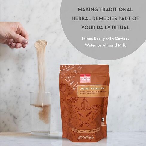 D'AO Labs Joint Vitality Powder - Joint Support - Du Huo Ji Shen Tang Traditional Chinese Herbal - Increased Mobility & Flexibility - Spiced Cocoa & Cinnamon Flavor - 15 Servings in Saudi Arabia