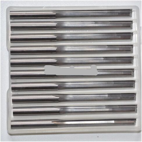 4mm*32mm-10PCS, Cnc Tungsten Solid Carbide End Mill,woodworking Router Bit,2 Flutes Straight Milling Cutter,wood Cuttter in Saudi Arabia