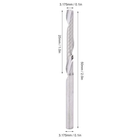 5 قطع مستقيمة عرقوب نهاية المطاحن واحدة الناي لولبية قاطعة المطحنة أداة 3.175x3.175x25x50 مللي متر التنغستن الصلب صلابة عالية مرآة مصقول شفرة لنحت الخشب in Saudi Arabia
