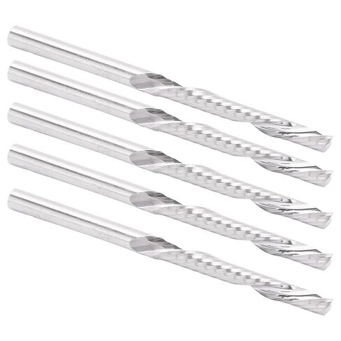 5 قطع مستقيمة عرقوب نهاية المطاحن واحدة الناي لولبية قاطعة المطحنة أداة 3.175x3.175x25x50 مللي متر التنغستن الصلب صلابة عالية مرآة مصقول شفرة لنحت الخشب in Saudi Arabia