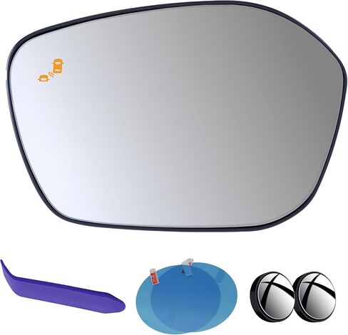 Driver Side Mirror Glass Replacement Compatible with Honda Civic 2022-2024, Acura Integra 2022-2024, Heated with Blind Spot Detection System in Kuwait