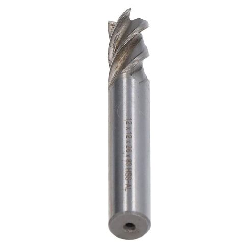 4 Flute Milling Cutter High Speed Steel Straight Shank End Mill Cutters 12x12x26x83mm for Embossing Acrylic PVC MDF Hardwood in Saudi Arabia