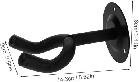 Metal Guitar Wall Mount Hanger for Ukulele Violin Erhu and Hulusi Secure and Stable Instrument Holder with Scratch Resistant Padding Fit for Home in Saudi Arabia