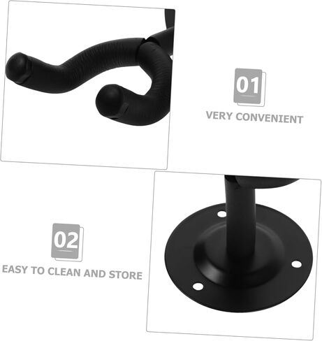 Metal Guitar Wall Mount Hanger for Ukulele Violin Erhu and Hulusi Secure and Stable Instrument Holder with Scratch Resistant Padding Fit for Home in Saudi Arabia