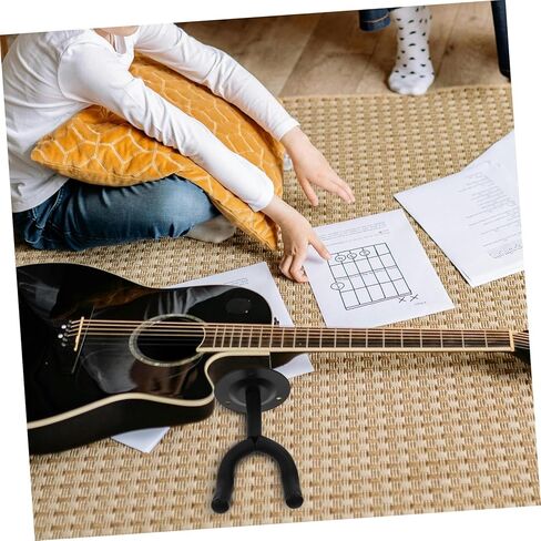 Metal Guitar Wall Mount Hanger for Ukulele Violin Erhu and Hulusi Secure and Stable Instrument Holder with Scratch Resistant Padding Fit for Home in Saudi Arabia