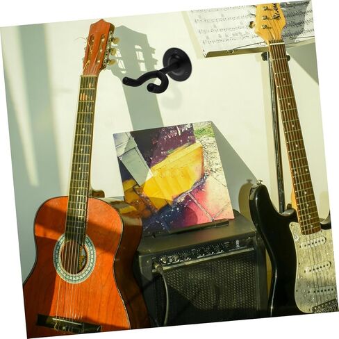 Metal Guitar Wall Mount Hanger for Ukulele Violin Erhu and Hulusi Secure and Stable Instrument Holder with Scratch Resistant Padding Fit for Home in Saudi Arabia