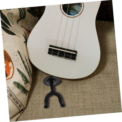 Metal Guitar Wall Mount Hanger for Ukulele Violin Erhu and Hulusi Secure and Stable Instrument Holder with Scratch Resistant Padding Fit for Home in Saudi Arabia