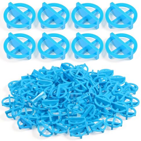 500 Pcs 1/8 Inch (3mm) Tile Spacers, Reusable Plastic Cross Tiles Spacer Blue Removable Wall Floor Leveling Clips for Various Types of Tile Leveling in Saudi Arabia