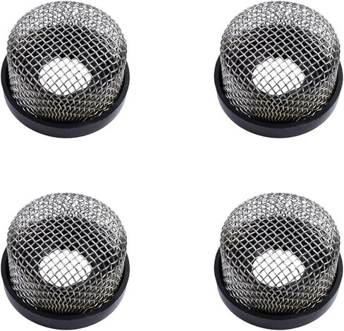 4 Pcs Stainless Steel Mesh Strainer Fits ¾ Inch - 14 Female Thread, Enhancing Filtering and Aeration, Aerator Screen Filter Compatible with Live Well Pumps（Fit 3/4" Thread） in Kuwait