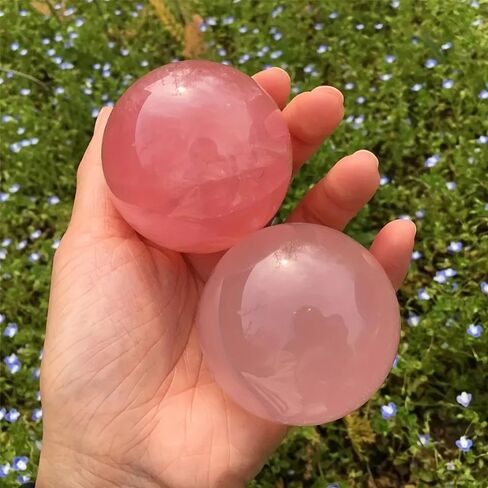 1 قطعة 4-4.5 سنتيمتر روز كوارتز المجال كرة حجرية كريستال in Kuwait