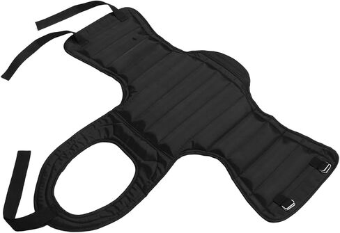 واقي الصدر للملاكمة للبالغين متوسط ​​الحجم أسود اللون لحماية الصدمات وبطانة إسفنجية واقي صدر التايكوندو للتدريب على فنون الدفاع عن النفس in Kuwait