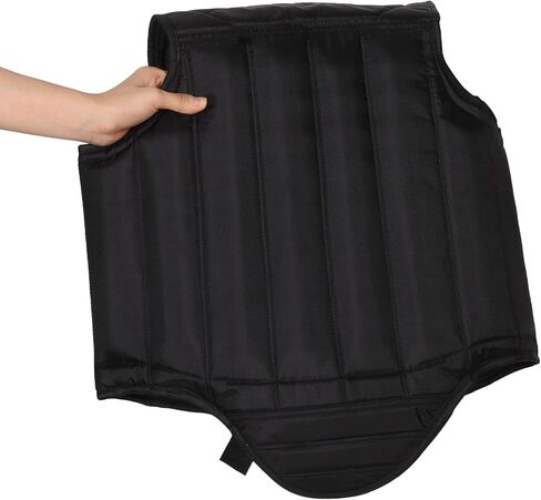 واقي الصدر للملاكمة للبالغين متوسط ​​الحجم أسود اللون لحماية الصدمات وبطانة إسفنجية واقي صدر التايكوندو للتدريب على فنون الدفاع عن النفس in Kuwait