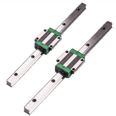 Professional 2PCS HGR20 HGR15 Square Linear Guide Rail+4PCS Slide Bearing Block HGH15CA HGW15CA HGH20CA HGW20CA in Saudi Arabia