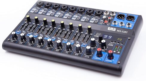 EMB MX12BT 99 DSP 12-Channel Audio Mixer Mixing Console MP3 Sound Desk With Bluetooth in Saudi Arabia