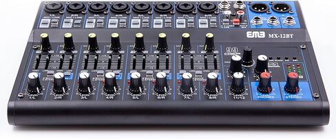 EMB MX12BT 99 DSP 12-Channel Audio Mixer Mixing Console MP3 Sound Desk With Bluetooth in Saudi Arabia