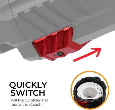 وحدة تتبع بندقية Airsoft من ACETECH Quark R تتوهج في اللون الأخضر الداكن/الأحمر BB تصميم تأثير الإضاءة LED لـ Shotty in Kuwait