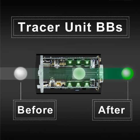 وحدة تتبع بندقية Airsoft من ACETECH Quark R تتوهج في اللون الأخضر الداكن/الأحمر BB تصميم تأثير الإضاءة LED لـ Shotty in Kuwait