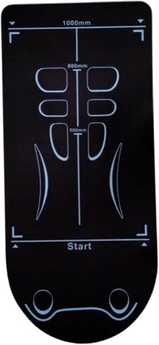 بساط معدات التمرين لعجلة البطن الدوارة، 55x24 بساط يوجا عازل للصوت غير قابل للانزلاق للبيلاتيس، والتخطي، ومعدات تمارين اليوغا على البطن in Kuwait