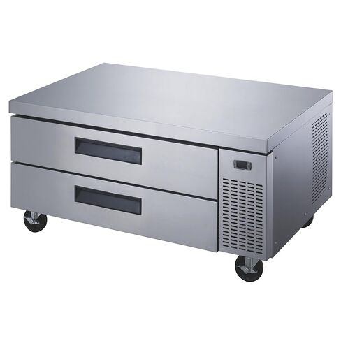 289-DCB48-D2 48" Chef Base Refrigerator with 2 Drawers, 15x 1/6 Pan Capacity/Drawer (Pans Not Included), Temp Control, 33~38°F, Stainless Steel, Heavy-Duty Casters, Commercial Use in Saudi Arabia