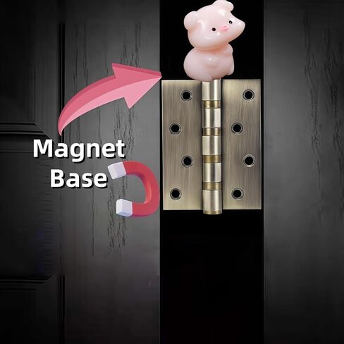 Cute Mini Creative Kiss Face Pig Hinge Heads Decorative Topper Set 6PCS, Home Decoration,Magnetic Hinge Head Toppers Door Hinge in Saudi Arabia
