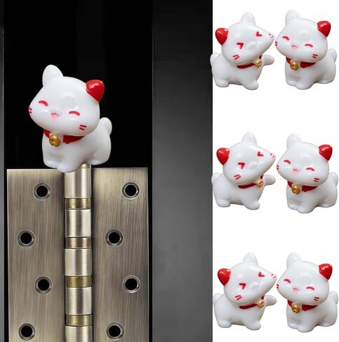 Cute Mini Creative Kiss Face Kitten Hinge Heads Decorative Topper Set 6PCS, Home Decoration,Magnetic Hinge Head Toppers Door Hinge in Saudi Arabia