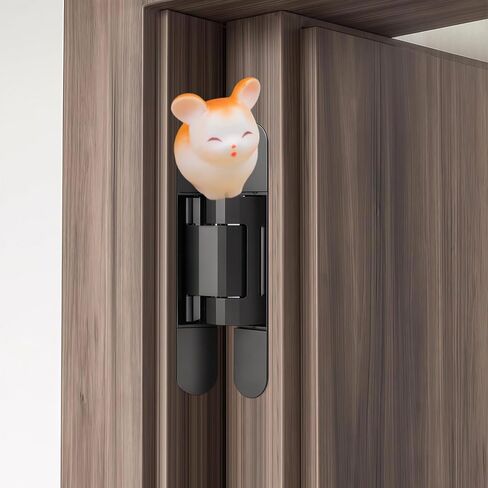 Cute Mini Creative Yellow Flying Hamster, Mouse Hinge Heads Decorative Topper Set 3PCS, Home Decoration,Magnetic Hinge Head Toppers Door Hinge in Saudi Arabia