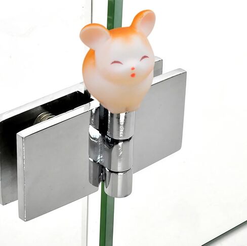 Cute Mini Creative Yellow Flying Hamster, Mouse Hinge Heads Decorative Topper Set 3PCS, Home Decoration,Magnetic Hinge Head Toppers Door Hinge in Saudi Arabia