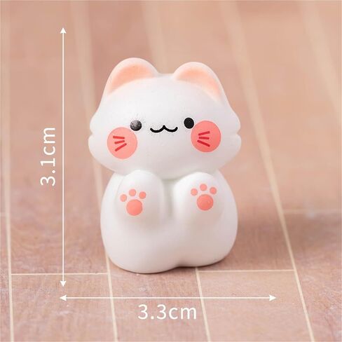 Cute Mini Creative Kitten,Cat Hinge Heads Decorative Topper Set 6PCS, Home Decoration,Magnetic Hinge Head Toppers Door Hinge in Saudi Arabia