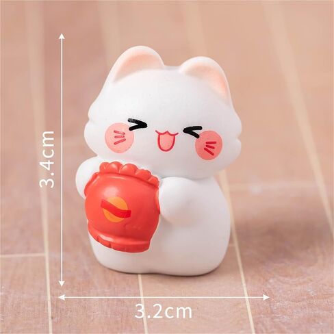 Cute Mini Creative Kitten,Cat Hinge Heads Decorative Topper Set 6PCS, Home Decoration,Magnetic Hinge Head Toppers Door Hinge in Saudi Arabia