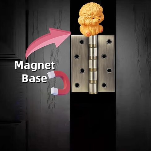 Cute Mini Creative Golden Shih Tzu Dog Hinge Heads Decorative Topper Set 6PCS, Home Decoration,Magnetic Hinge Head Toppers Door Hinge in Saudi Arabia